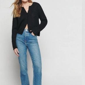 Reformation Clara Crew Cardigan- size s